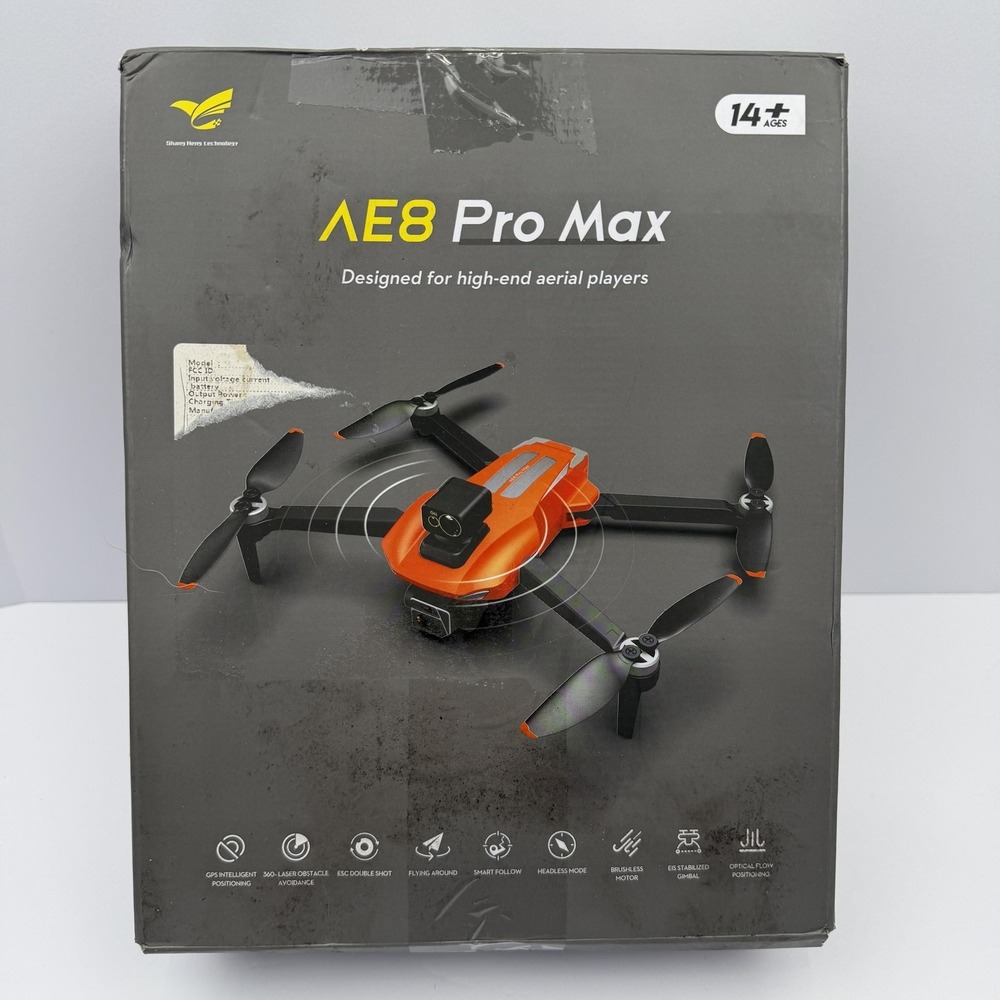 Shengmilo AE8 Pro Max GPS Drone RC Quadcopter Obstacle Avoidance Headless Orange